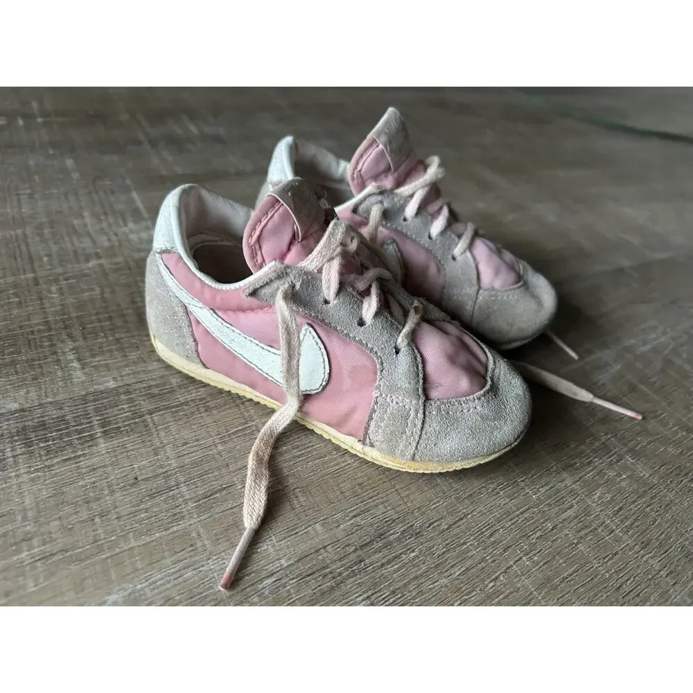 Vintage Nike Baby Toddlers Sneakers Pink White Shoes 6.5 Cortez 850507 80s - Picture 15 of 15